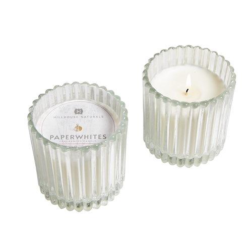 Paperwhites Candle In Glass 7oz